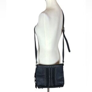 Montana West black faux leather conceal carry handbag